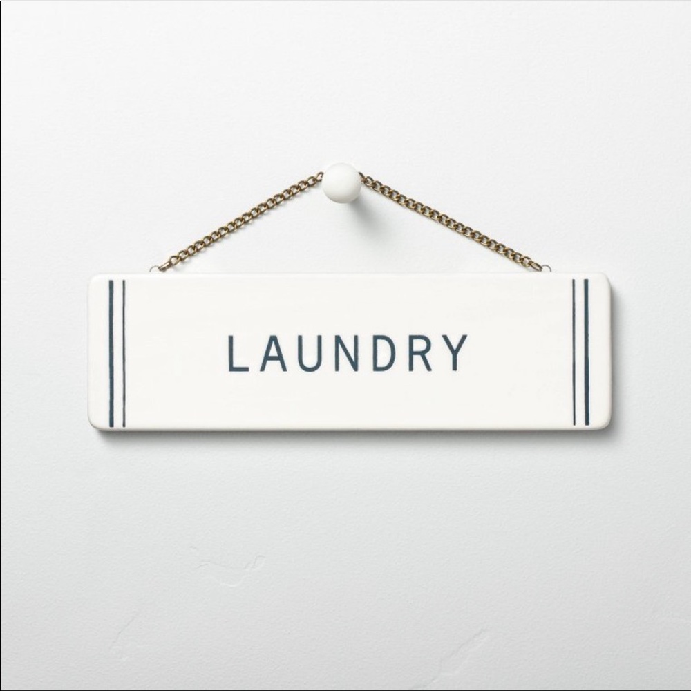 Hearth and Hand Magnolia Laundry Sign - New